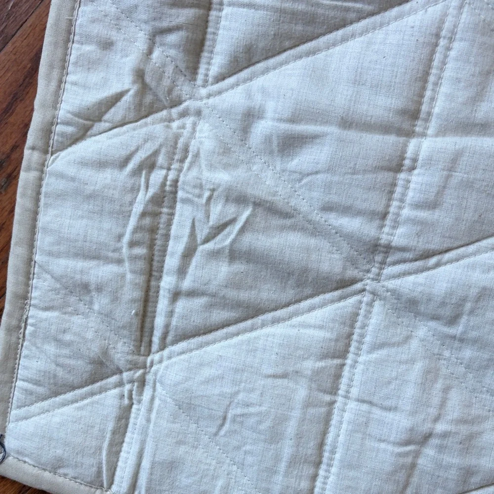 West Elm Cream/Oatmeal Euro Pillow covers set of 3